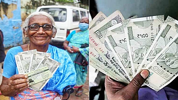 How did the old age pension scam happen in Tamil Nadu what are the scams done using Aadhaar number