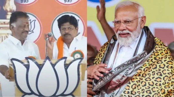 NO BJP KP Ramalingam didn t grab my mike says O Panneerselvam in Salem PM Modi meeting NO BJP KP Ramalingam didn t grab my mike says O Panneerselvam in Salem PM Modi meeting