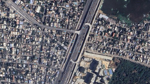 Satellite image of the Rotary Flyover at Perungalathur good news for tambaram and vandalur Satellite image of the Rotary Flyover at Perungalathur good news for tambaram and vandalur