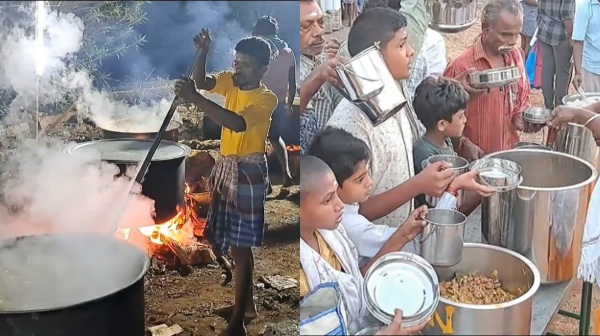 Dindigul temple festival and 50 Goats with 100 kg mutton feast only for men near dindigul for temple festival Dindigul temple festival and 50 Goats with 100 kg mutton feast only for men near dindigul for temple festival