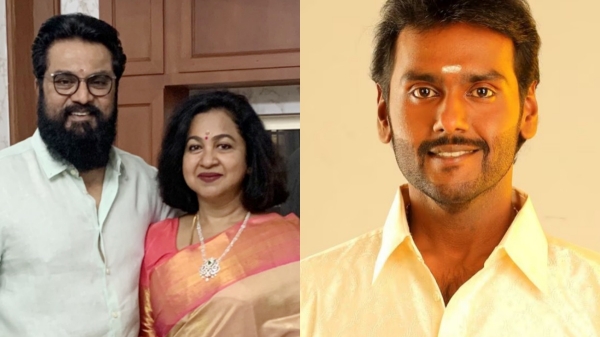 Sarathkumar meets and hugs Vijaya Prabhakaran