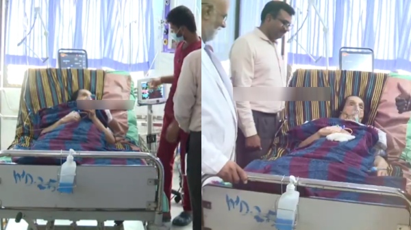 93 years old woman swallowed her denture in chennai