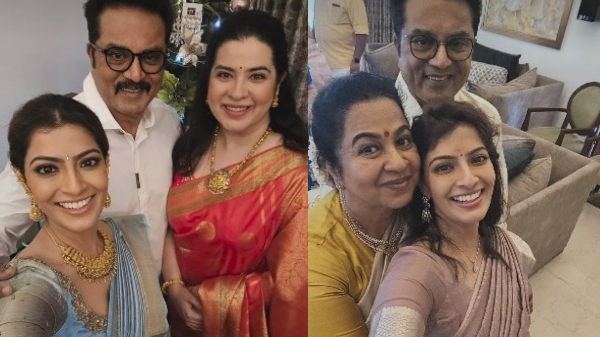 Actress Radhika has post with their photos on Varalakshmi s birthday