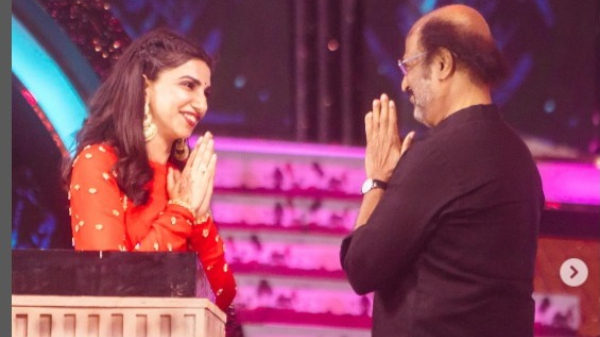 VJ Bhavana says that she has been waiting for three years to take a photo with Rajinikanth