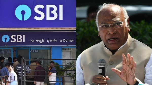 Congress President Mallikarjuna Kharge condemns SBI Bank s support for BJP