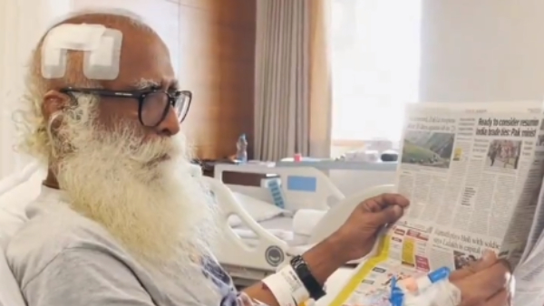 Sadhguru who is recovering at the hospital after the surgery shared a video Sadhguru who is recovering at the hospital after the surgery shared a video