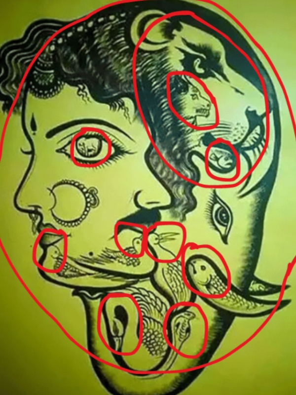 There are 11 hidden animals in this painting Can you findout within 11 seconds