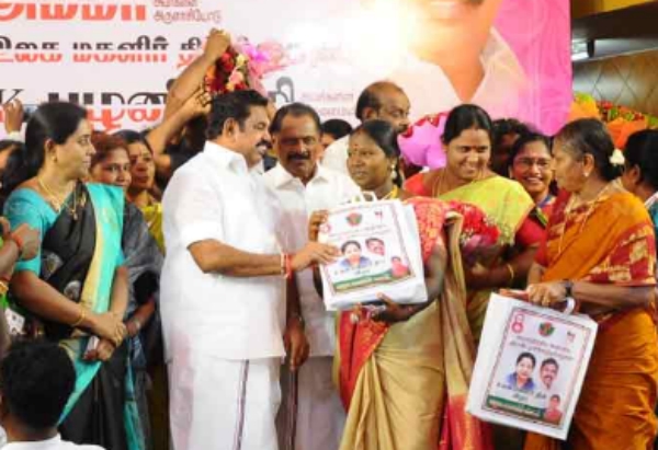 What are the schemes brought by AIADMK to improve the lives of women