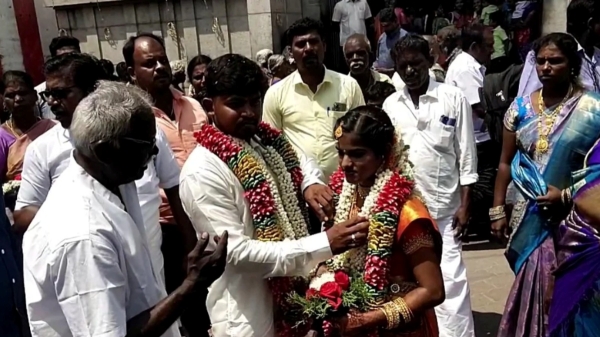 Thoothukudi Marriage and tutucorin Temple authorities refuse permission for brides name as christian say sources