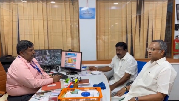 Karthi Chidambaram met Sivaganga SBI manager and urged him to withdraw the petition seeking time to provide electrol bond details