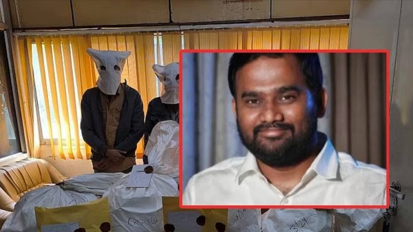 Jaffer Sadiq brought to Chennai Central Narcotics Control Unit officials