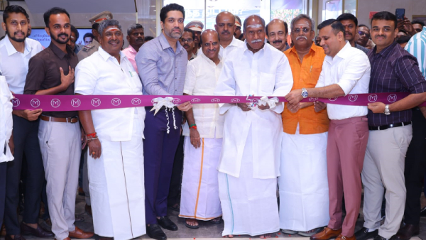 Malabar Gold amp amp Diamonds Opens New Showroom in Puducherry State Chief Minister Rangasamy inaugurated