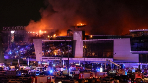 At least 40 people were killed in a shooting at a music concert hall in Moscow