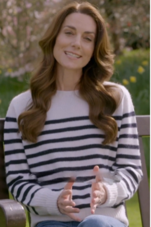 Kate Middleton says in a video that she is fighting with cancer