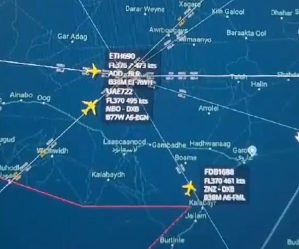 Dubai Emirates and Ethiopian flight en route to Bangalore narrowly avoids collision at Somaliland Dubai Emirates and Ethiopian flight en route to Bangalore narrowly avoids collision at Somaliland