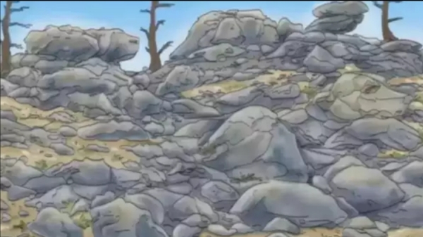 Optical Illusion Can you find out Dog around the rocks with in 6 seconds