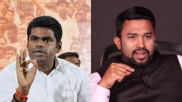 Annamalai condemns tamil nadu police for arresting minjur saleem