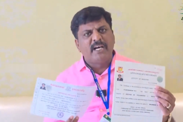 Police intensified investigation on My V3 Ads Vijayaragavan fake certificate