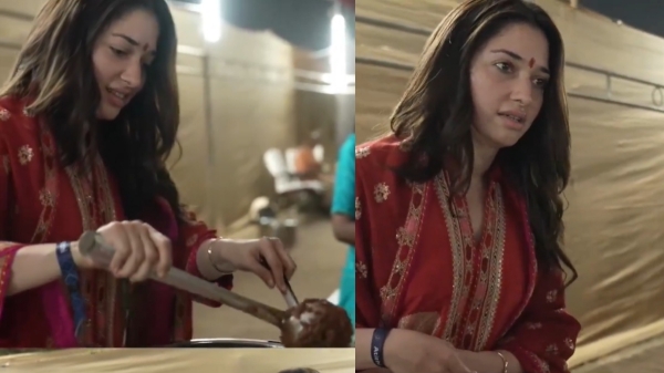 Actress tamannaah Bhatia serves food at Isha Yoga Center s Mahashivratri Festival in Coimbatore Actress tamannaah Bhatia serves food at Isha Yoga Center s Mahashivratri Festival in Coimbatore