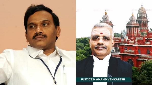 Derogatory remark against MP A Raja Chennai High Court ordered a stay on the case against Coimbatore former BJP President