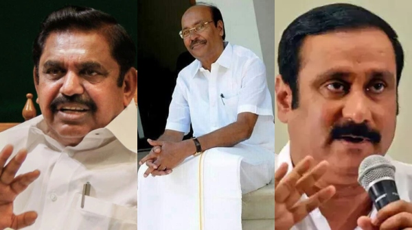 How did Father Ramadoss win the battle against Son Ramadoss on PMK AIADMK alliance