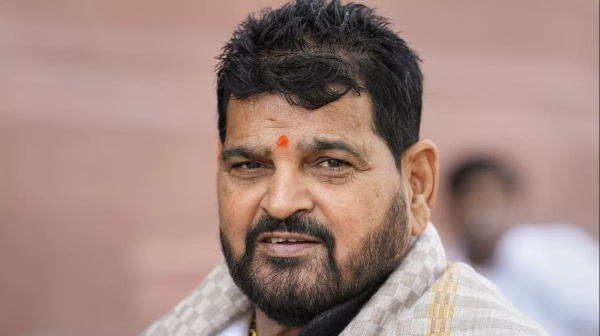 BJP MP Brij Bhushan appears in court in sexual assault case