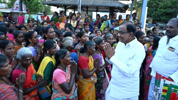 Sivaganga Karaikudi women ask not to let P Chidambaram campaign