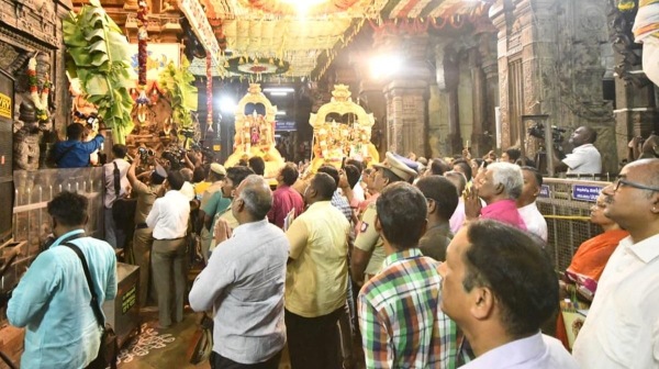 Madurai Chithirai festival Coronation of God Meenakshi held yesterday