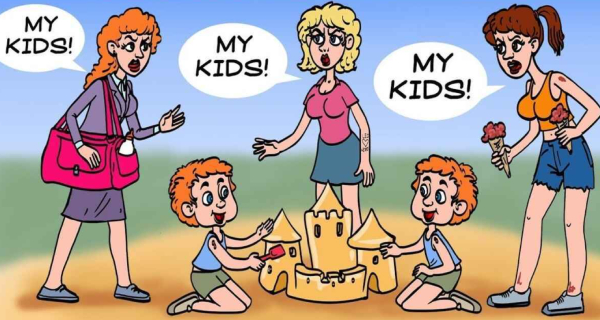 Optical Illusion Picture Puzzle Can you Find the baby s real mother with in 10 secconds Optical Illusion Picture Puzzle Can you Find the baby s real mother with in 10 secconds