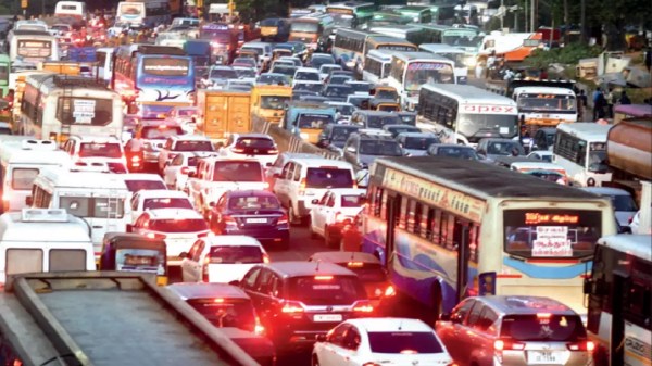 Heavy traffic in most of the bus and railway stations as people are headed towards chennai