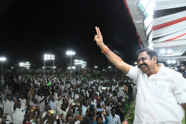 What is the current status of AIADMK position in Tamil Nadu Lok Sabha elections