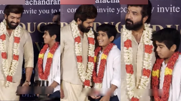 actor Arun Vijay s 36th film puja of his he son like wishes