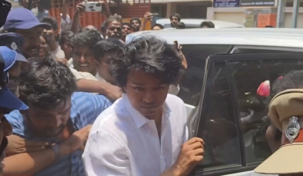 Actor Vijay has voted for the first time as the leader of a political party