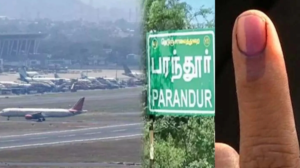 Tamil Nadu Lok Sabha Election 2024 Opposition to Parandur Airport only 9 vote registered in Ekanapuram village till 11 am