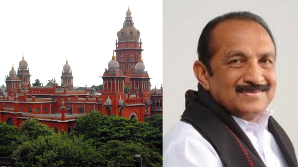 The Madras High Court ordered Vaiko to complete the case within 4 months