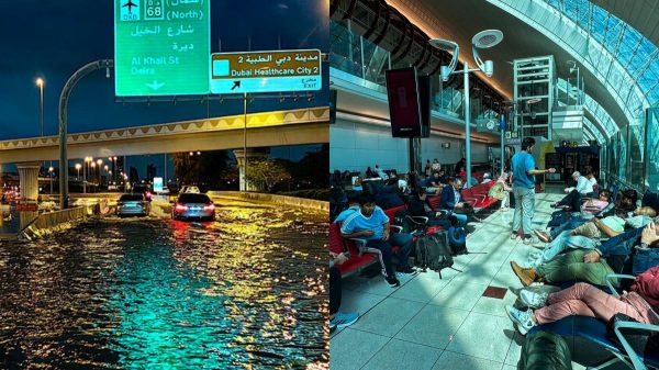 Services at Dubai International Airport suspended due to heavy rains and floods