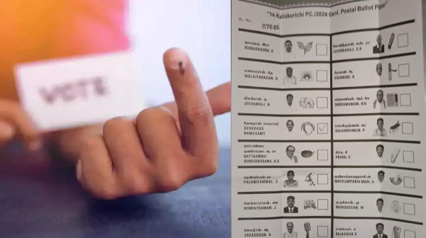 Kallakurichi Lok Sabha Election 2024 Postal Ballot Ticket Released Shocking