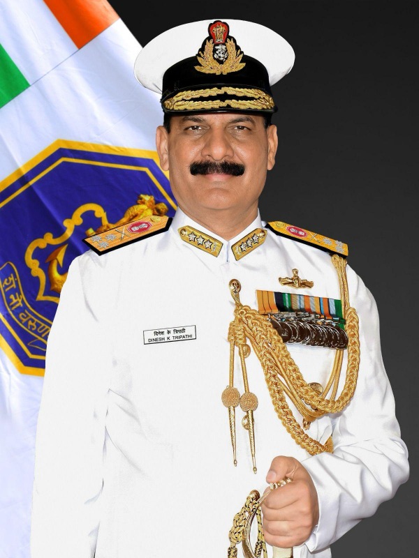 Dinesh Tripathi appointed as the next Navy Chief of the Indian Navy
