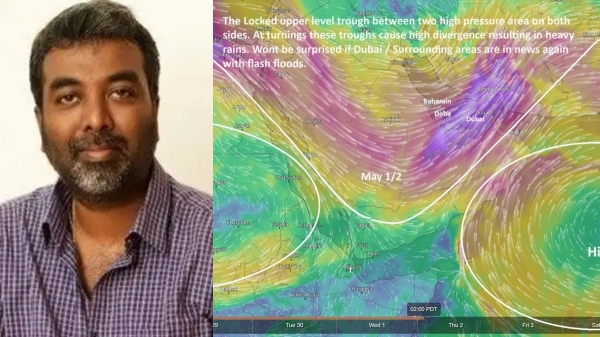 Tamil Nadu Weatherman on UAE Baharain Doha and Riyadh Rain update