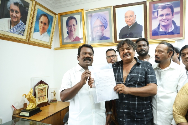Mansoor ali khan plans to join congress and met selvaperunthagai today