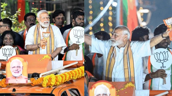 PM Modi rally to be held today in Vellore and Nilgiris constituency after his Chennai road show PM Modi rally to be held today in Vellore and Nilgiris constituency after his Chennai road show