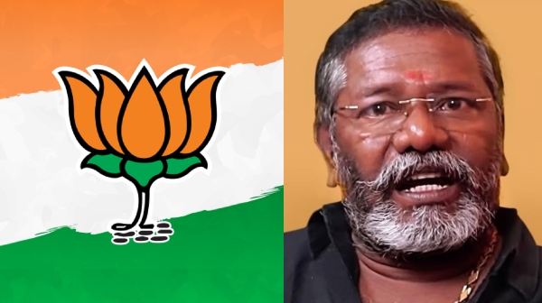 Actor Karunas campaigned in Dindigul for DMK saying that BJP is bad for the country