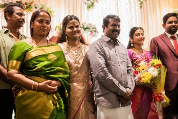 Director Parthiban congratulated director Cheran s daughter on her wedding