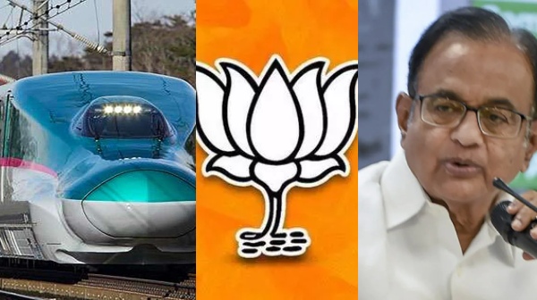 P Chidambaram criticizes about the launch of Bullet trains promised in the BJP election manifesto