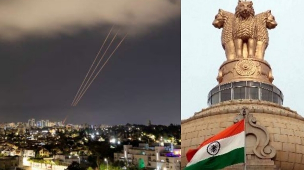 India calls for peace Iran launches air attack on Israel