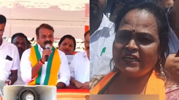 Kala Master campaigns at ooty for L Murugan