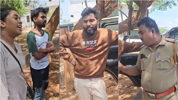 Kanyakumari police asked the woman in the car to show the marriage documents
