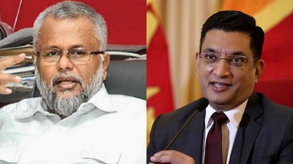 Srilankan Ministers Ali Sabry Douglas Devananda threat India on Katchatheevu row