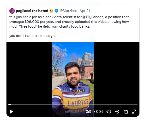 Why Indian-origin youth who took food from a free food bank in Canada were laid off