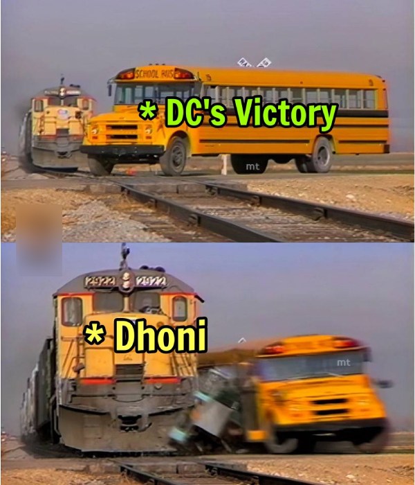 Fans celebrates Dhoni than DC victory memes circulates in social media